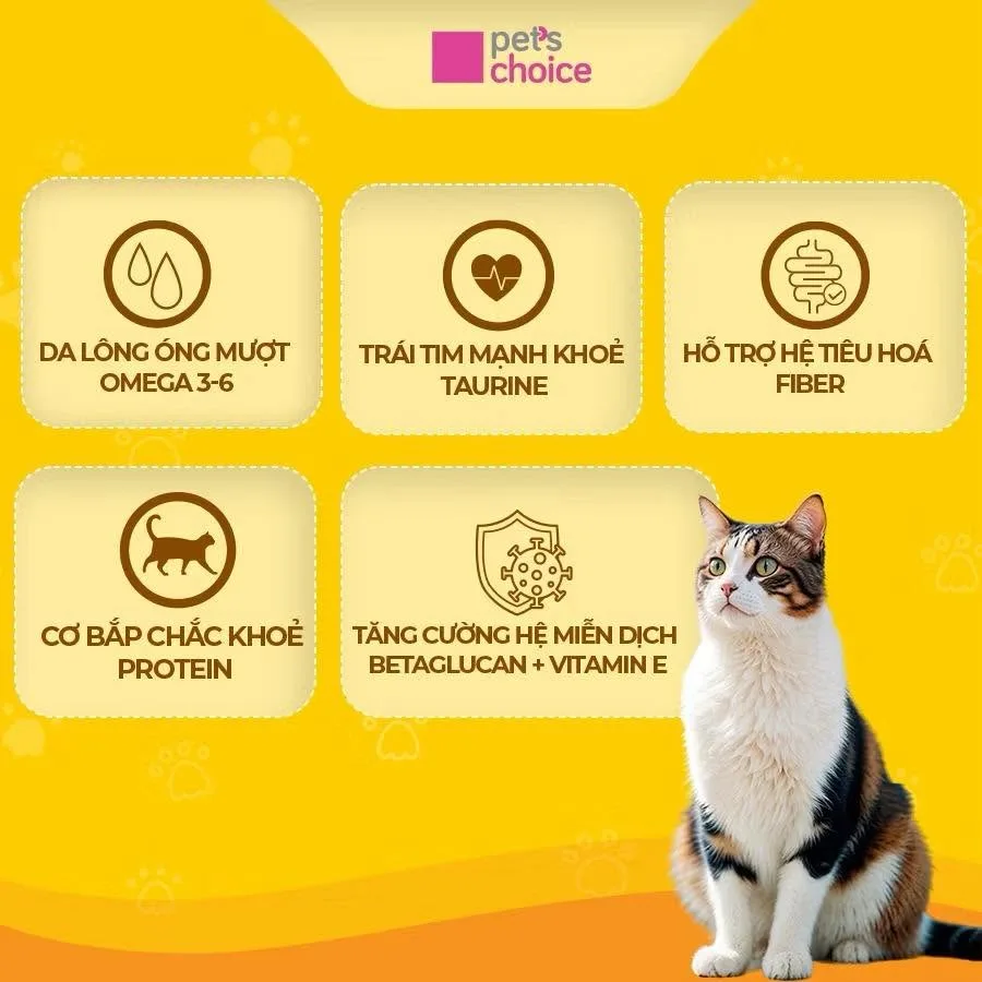 Hạt Miuna Mix 1KG Cho Mèo Vị Tôm Gà Trứng – Pet's Choice - Ảnh 3