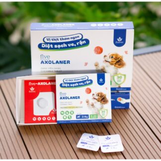 Five Axolaner &ndash; Vi&ecirc;n Nhai Trị Ve Rận, Bọ Ch&eacute;t Hiệu Quả Cho Ch&oacute;